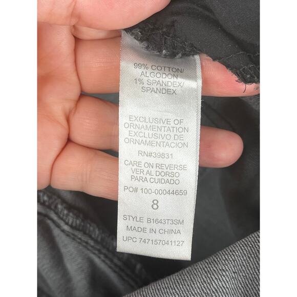 Democracy Flex-ellent floral embroidered black jeans, size 8 - Picture 3 of 11